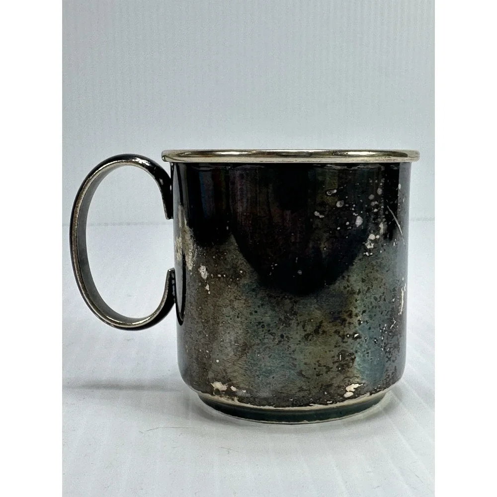 Vintage Warwick Plate Silver Plated‎ Cup Engraved Katheline On Front